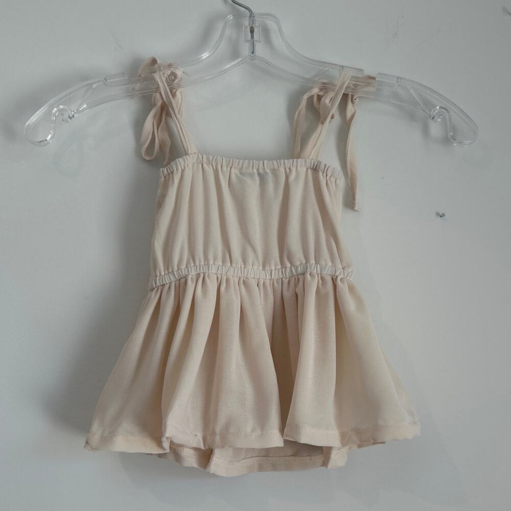 NWT Bailey’s Blossoms Tie-Shoulder Peplum Top, Cream, Toddler Girl Size 2T - Picture 5 of 5